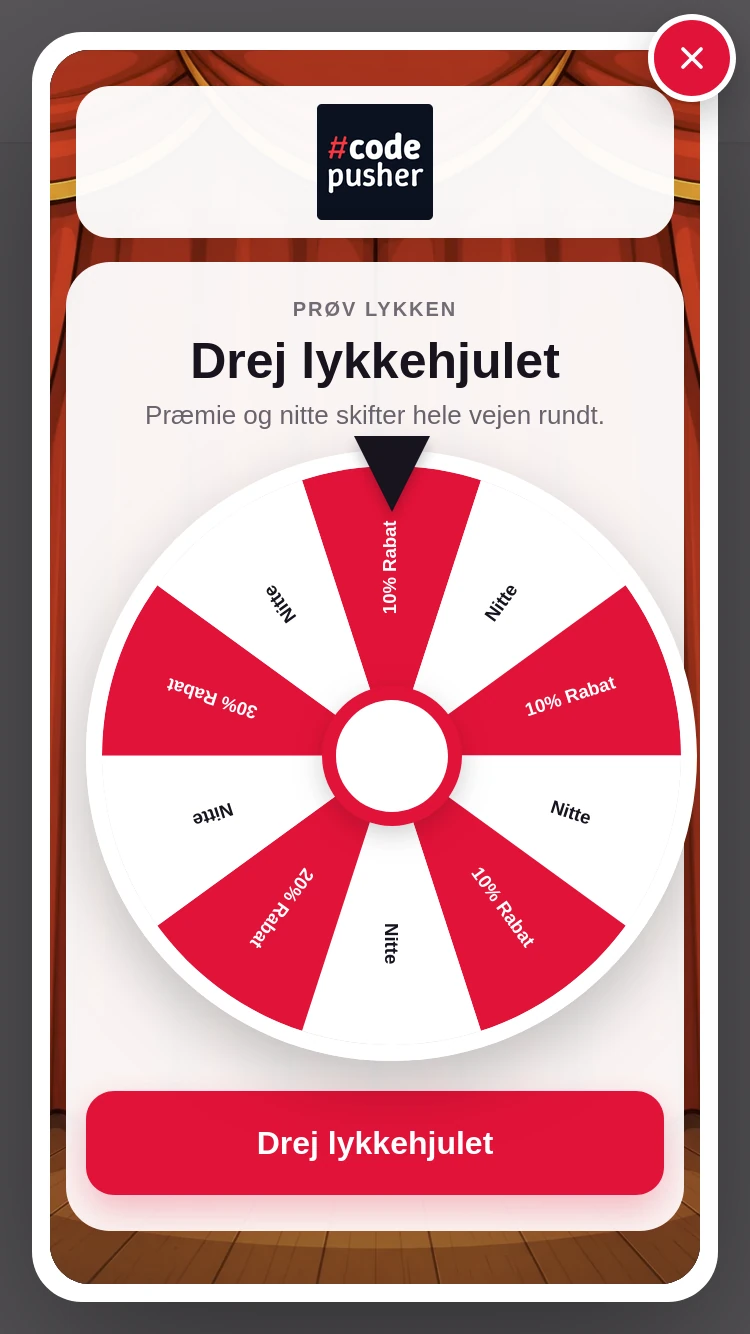 Lykkehjulet gamification spil
